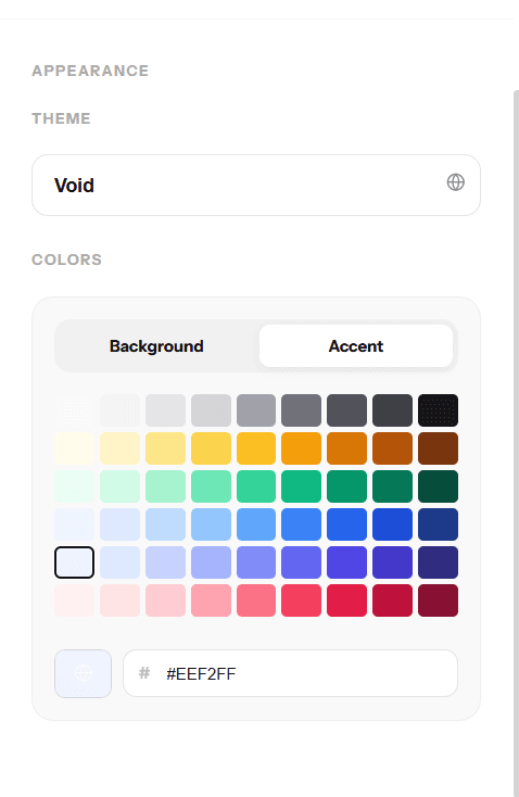 Appearance Editor